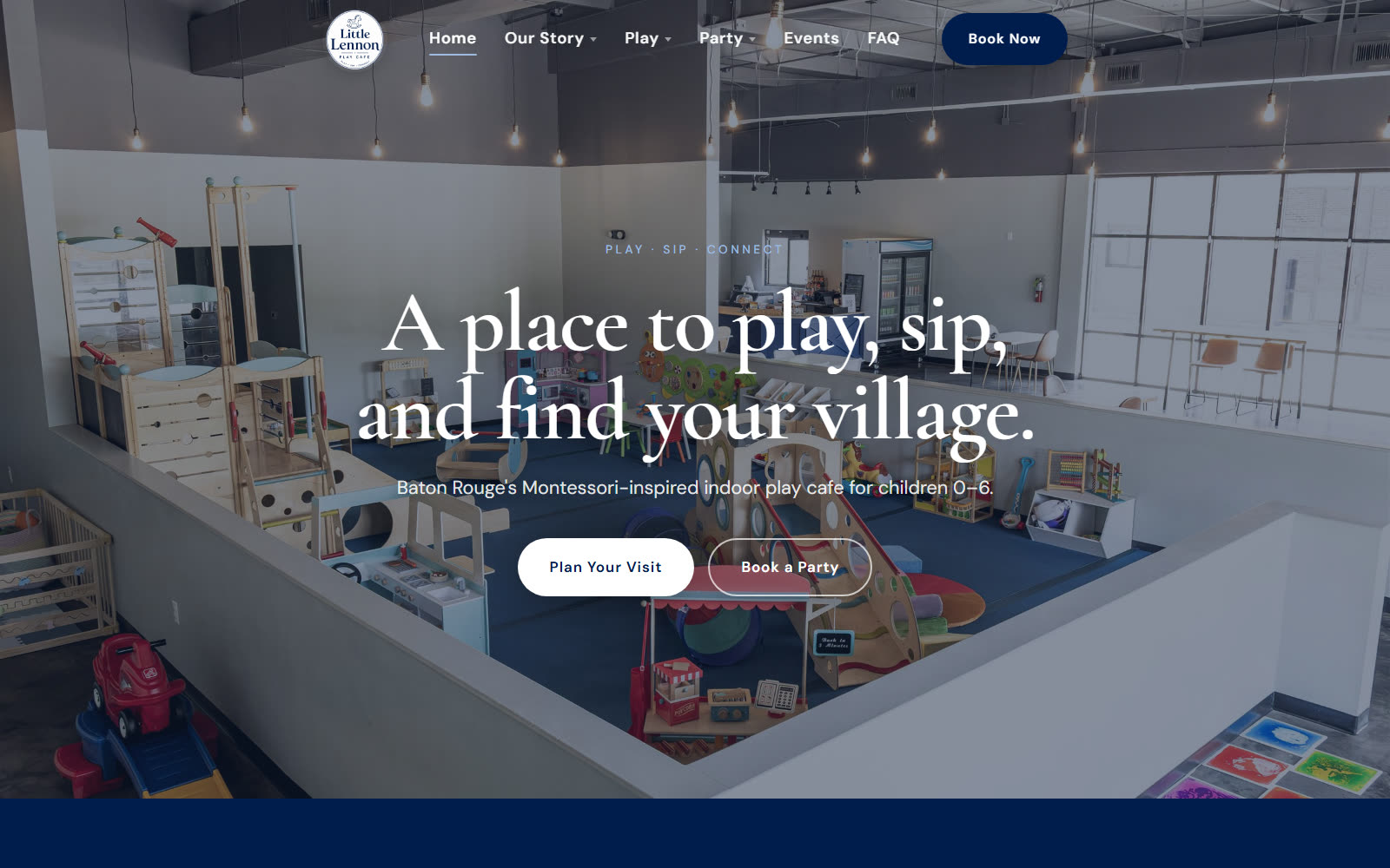Little Lennon Play Cafe homepage